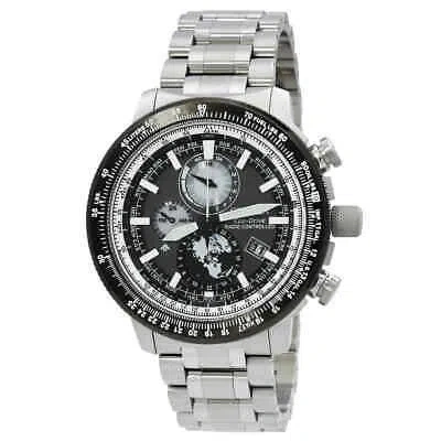 Pre-owned Citizen Promaster World Time Black Dial Men's Watch By3006-53h