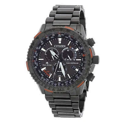 Pre-owned Citizen Quartz Black Dial Watch Cb5007-51h