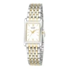 Citizen Quartz Citizen Womens Rectangular Two-tone Stainless Steel Bracelet Watch Ej5854-56a In Gold