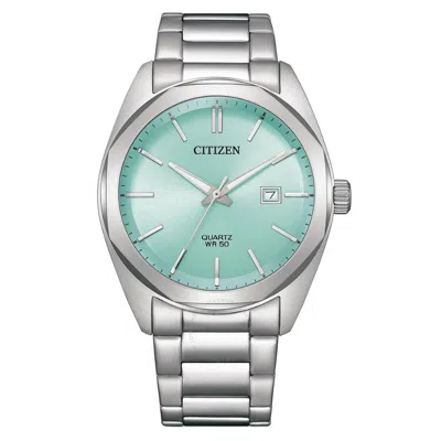 Citizen Quartz Men's Light Blue Dial Watch Bi5110-54m In Metallic