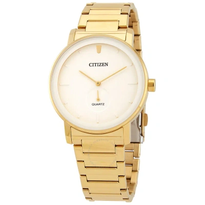 Citizen Quartz White Dial Men's Watch Be9182-57a In Gold