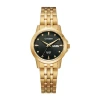 Citizen Quartz Womens Gold Tone Stainless Steel Bracelet Watch Eq0603-59f In Gold