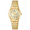 Citizen Quartz Womens Gold Tone Stainless Steel Expansion Watch Eq2002-91p In Gold