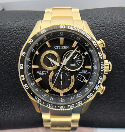 Pre-owned Citizen Radio Controlled Men's Watch Eco-drive Pcat Sapphire Crystal Cb5912-50e