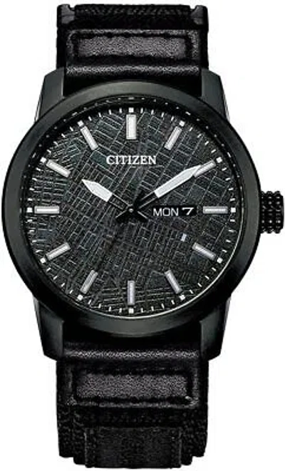 Pre-owned Citizen Record Label Bm8477-12e Chari & Co Solar Men Watch In Box