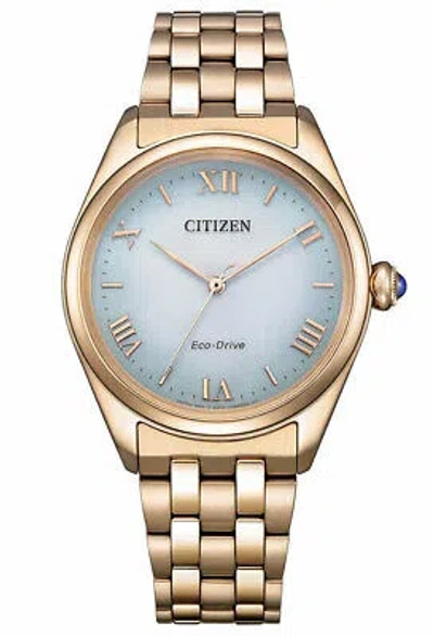 Pre-owned Citizen Rose Gold Womens Analogue Watch L Series Em1143-81x