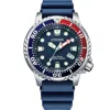 Citizen Promaster Dive Mens Blue Strap Watch Bn0168-06l In Blue