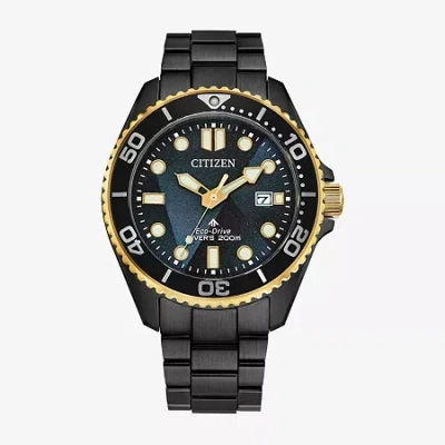 Citizen Sea Eco Mens Gray Stainless Steel Bracelet Watch Bn0264-53e In Black