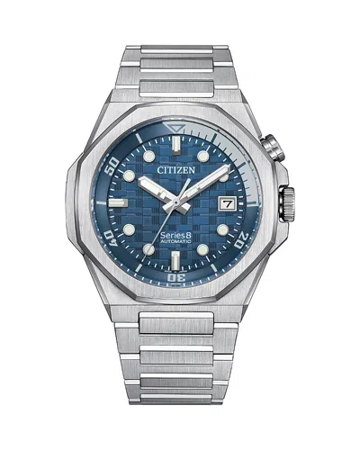 Citizen Series 8 Watch, 43mm In Blue/silver