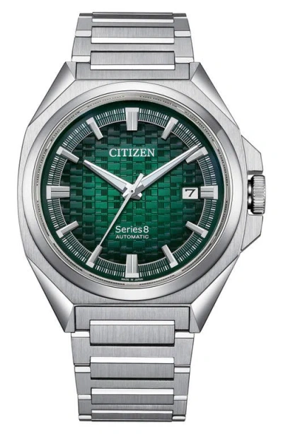 Citizen Series8 831 Automatic Bracelet Watch, 40mm In Silver
