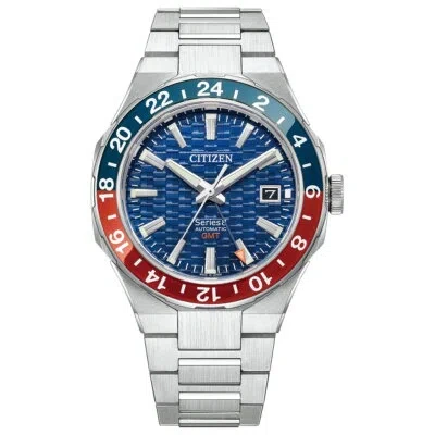 Pre-owned Citizen Series8 880 Mechanical Nb6030-59l Blue Pepsi Red Men's Watch In Box