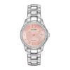 Citizen Silhouette Crystal Womens Crystal Accent Silver Tone Stainless Steel Bracelet Watch Fe1140-86x In Silver