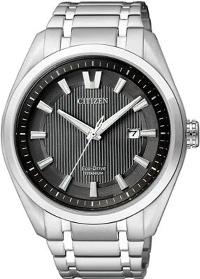 Pre-owned Citizen Silver Mens Analogue Watch Aw1240-57e