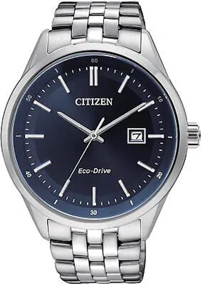 Pre-owned Citizen Silver Mens Analogue Watch Bm7251-53l