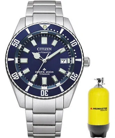 Pre-owned Citizen Silver Mens Analogue Watch Promaster Diver Nb6021-68l