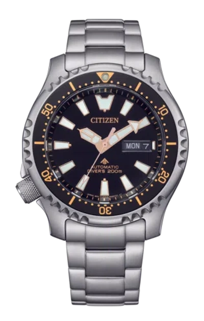 Pre-owned Citizen Silver Mens Analogue Watch Promaster Fugu Limited Edition Ny0160-66e