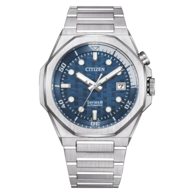 Pre-owned Citizen Silver Mens Analogue Watch Series 8 Nb6060-58l