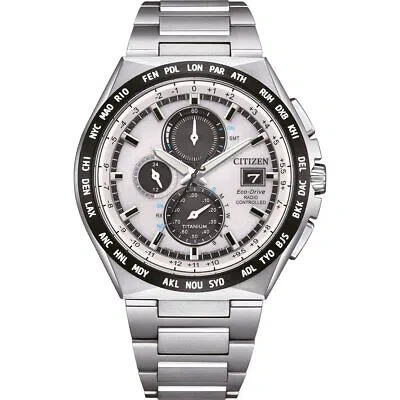 Pre-owned Citizen Silver Mens Chronograph Watch At8238-84a