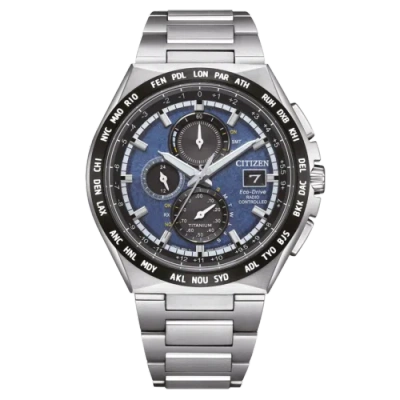 Pre-owned Citizen Silver Mens Chronograph Watch At8238-84l