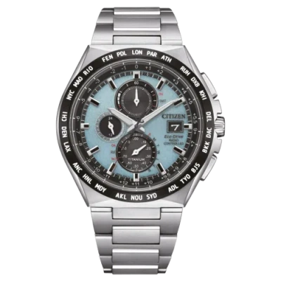 Pre-owned Citizen Silver Mens Chronograph Watch At8238-84m