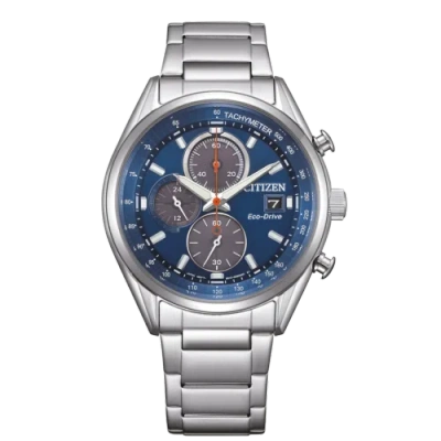 Pre-owned Citizen Silver Mens Chronograph Watch Ca0459-79l