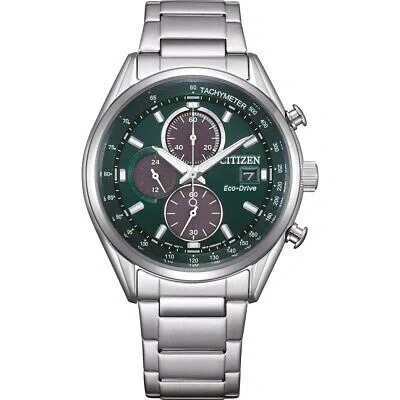 Pre-owned Citizen Silver Mens Chronograph Watch Ca0459-79x