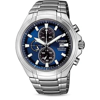 Pre-owned Citizen Silver Mens Chronograph Watch Ca0700-86l