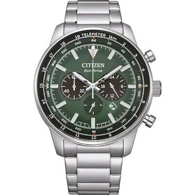 Pre-owned Citizen Silver Mens Chronograph Watch Ca4500-91x