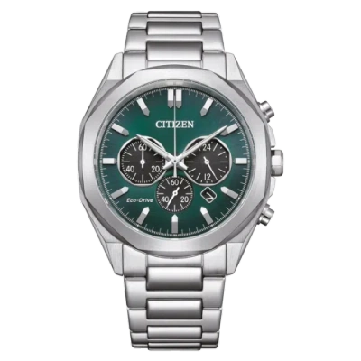 Pre-owned Citizen Silver Mens Chronograph Watch Ca4590-81x