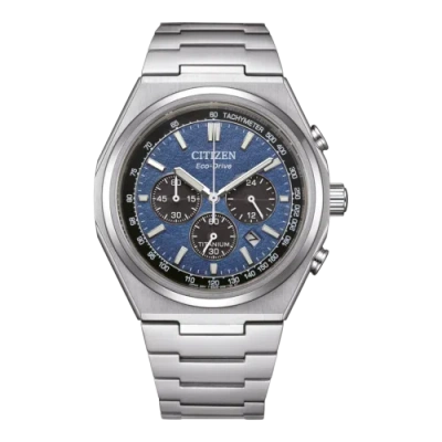 Pre-owned Citizen Silver Mens Chronograph Watch Ca4610-85l