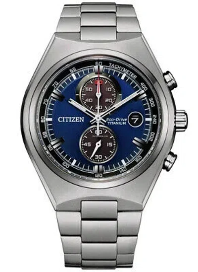 Pre-owned Citizen Silver Mens Chronograph Watch Ca7090-87l