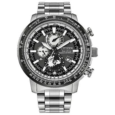 Pre-owned Citizen Silver Mens Multi Dial Watch Promaster Geo Trekker By3006-53h