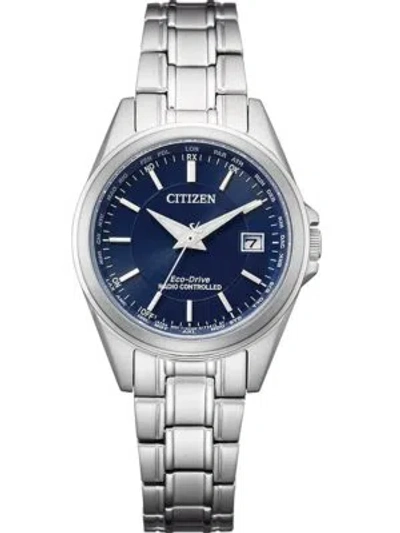 Pre-owned Citizen Silver Womens Analogue Watch Ec1180-81l