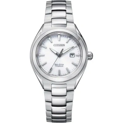 Pre-owned Citizen Silver Womens Analogue Watch Ew2610-80a