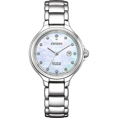 Pre-owned Citizen Silver Womens Analogue Watch Ew2680-84d