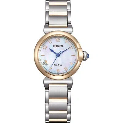 Pre-owned Citizen Silver Womens Analogue Watch L Mae Em1136-87d