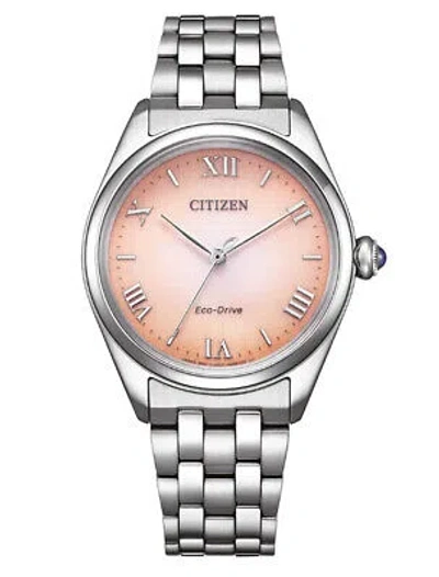 Pre-owned Citizen Silver Womens Analogue Watch L Series Em1140-80x
