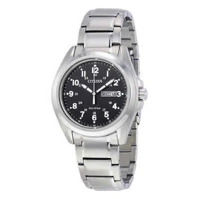 Pre-owned Citizen Sport Black Dial Men's Watch Aw0050-82e