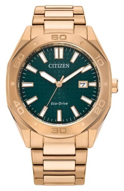 Citizen Sport Casual Odyn Bracelet Watch, 41mm In Green