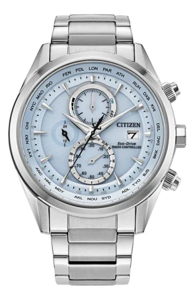 CITIZEN CITIZEN SPORT LUXURY ATOMIC TIMEKEEPING BRACELET WATCH, 43MM