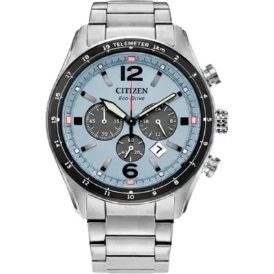 Citizen Sport Luxury Chronograph Bracelet Watch, 40.5mm In Silver