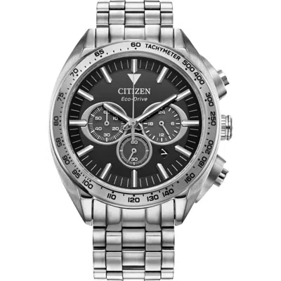 Citizen Sport Luxury Eco-drive Bracelet Watch, 43mm X 11mm In Silver
