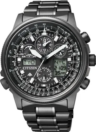 Pre-owned Citizen Tizen Jy8025-59e Promaster Sky Series Eco-drive Men's Watch Jetsetter