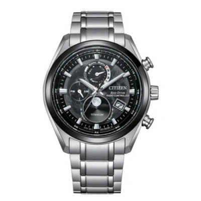 Pre-owned Citizen Tsuki-yomi By1018-80e Titanium Duratect Perpetual Global Radiocontrolled