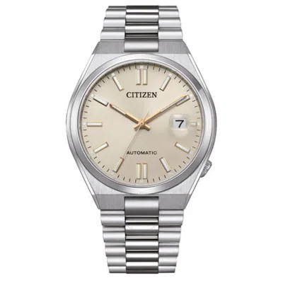 Citizen Tsuyosa Automatic Beige Dial Men's Watch Nj0151-88w In Silver Tone/beige