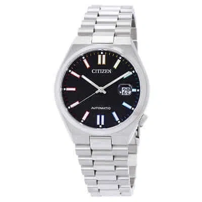 Pre-owned Citizen Tsuyosa Automatic Black Dial Men's Watch Nj0151-53e