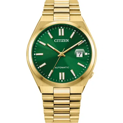Citizen Tsuyosa Automatic Bracelet Watch, 40mm In Green