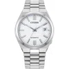 Citizen Tsuyosa Mens Automatic Silver Tone Stainless Steel Bracelet Watch Nj0150-56a In Metallic