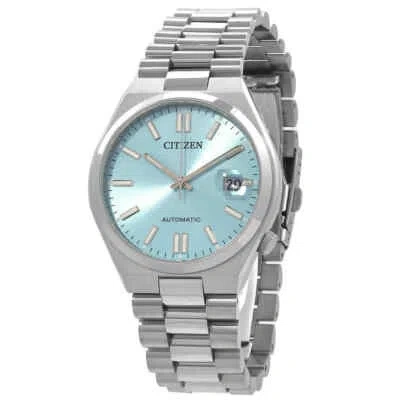 Pre-owned Citizen Tsuyosa Automatic Ice Blue Dial Unisex Watch Nj0151-88m
