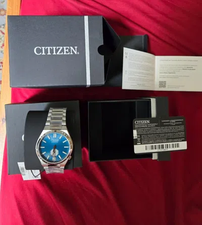 Pre-owned Citizen Tsuyosa Automatic Men's Watch (nk5010-51l, Blue Dial/steel) - In Box